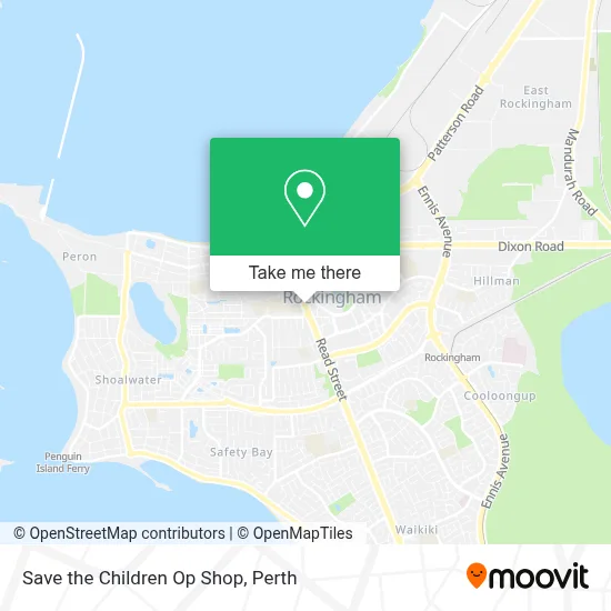 Mapa Save the Children Op Shop