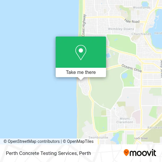 Perth Concrete Testing Services map