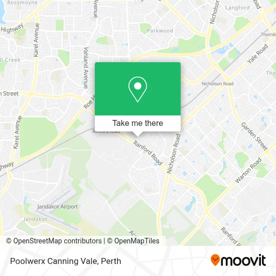 Mapa Poolwerx Canning Vale