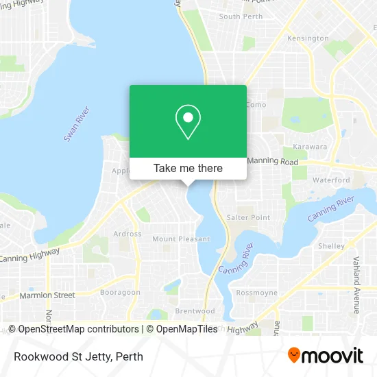 Rookwood St Jetty map