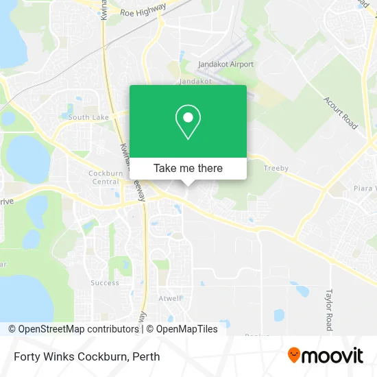 Mapa Forty Winks Cockburn