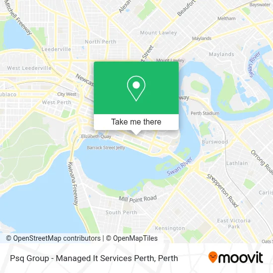 Mapa Psq Group - Managed It Services Perth