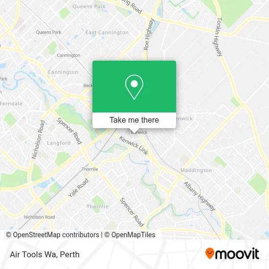 Mapa Air Tools Wa