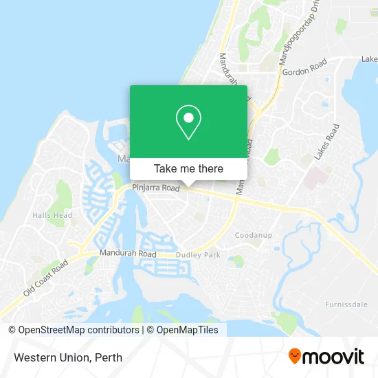 Mapa Western Union