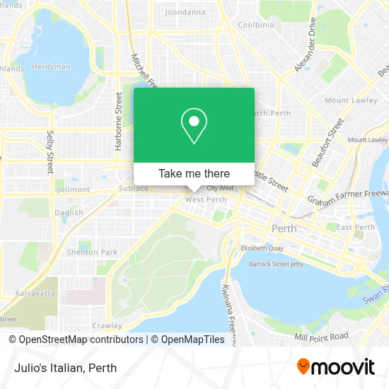 Mapa Julio's Italian