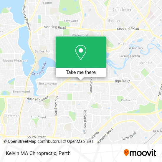 Mapa Kelvin MA Chiropractic
