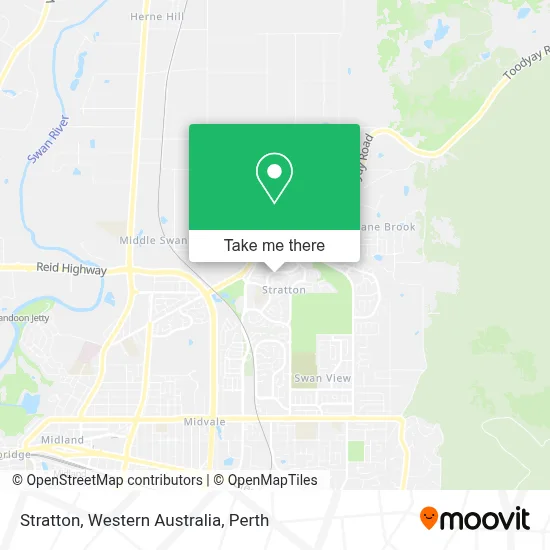 Mapa Stratton, Western Australia