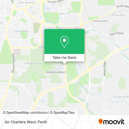 Mapa Air Charters West
