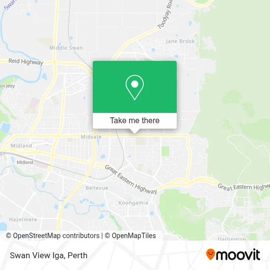 Mapa Swan View Iga