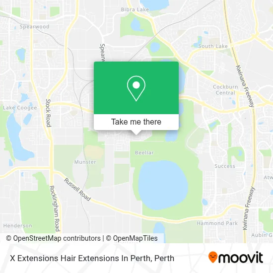 X Extensions Hair Extensions In Perth map
