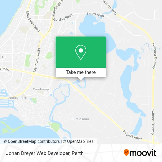 Johan Dreyer Web Developer map