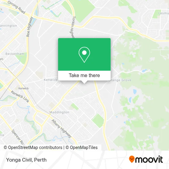 Mapa Yonga Civil