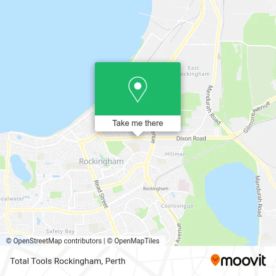 Mapa Total Tools Rockingham