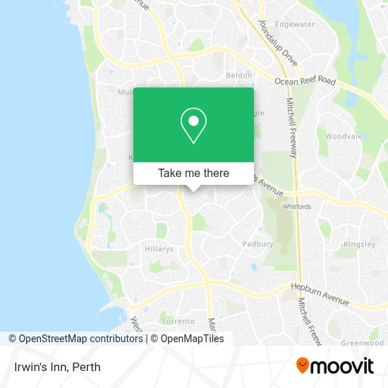 Mapa Irwin's Inn