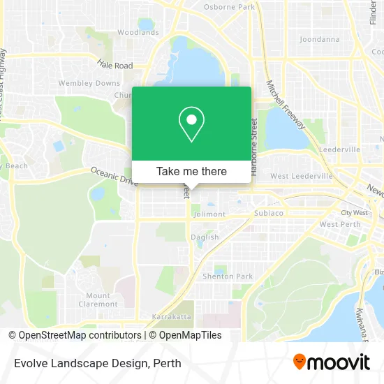 Mapa Evolve Landscape Design