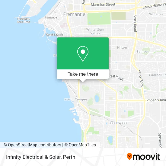 Infinity Electrical & Solar map