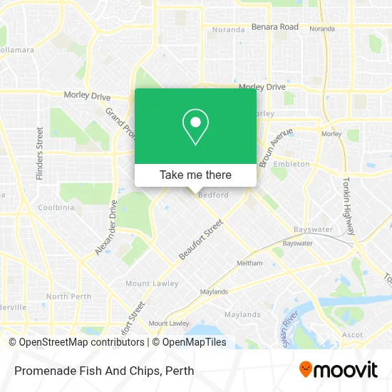 Mapa Promenade Fish And Chips