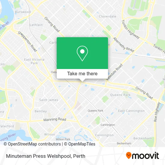 Mapa Minuteman Press Welshpool