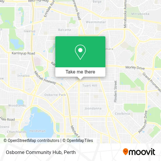 Mapa Osborne Community Hub