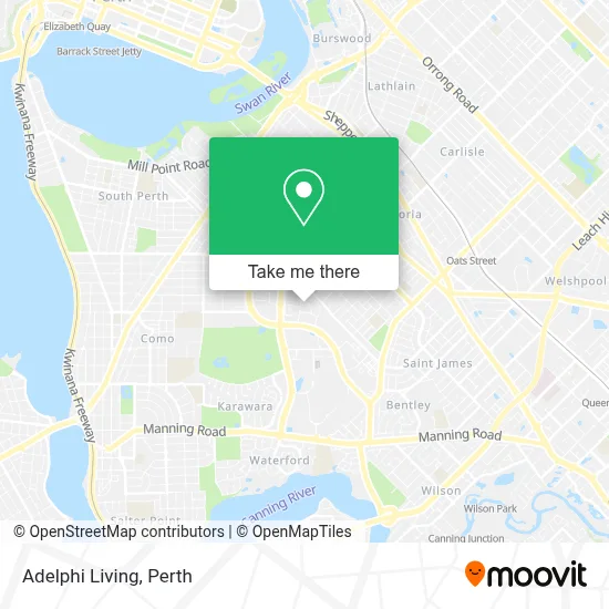 Mapa Adelphi Living