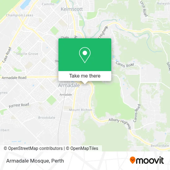 Mapa Armadale Mosque