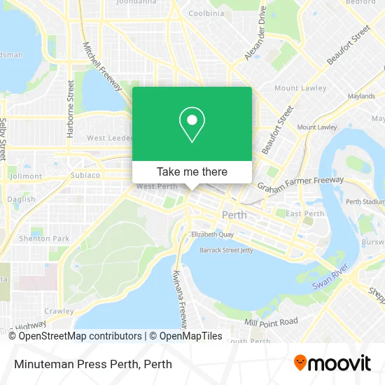 Mapa Minuteman Press Perth