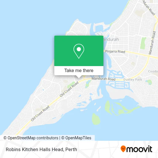 Mapa Robins Kitchen Halls Head