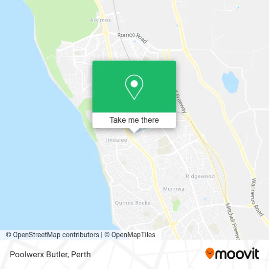 Mapa Poolwerx Butler
