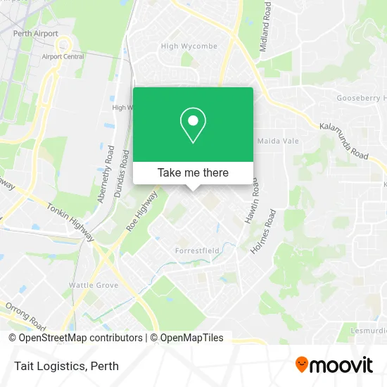 Mapa Tait Logistics