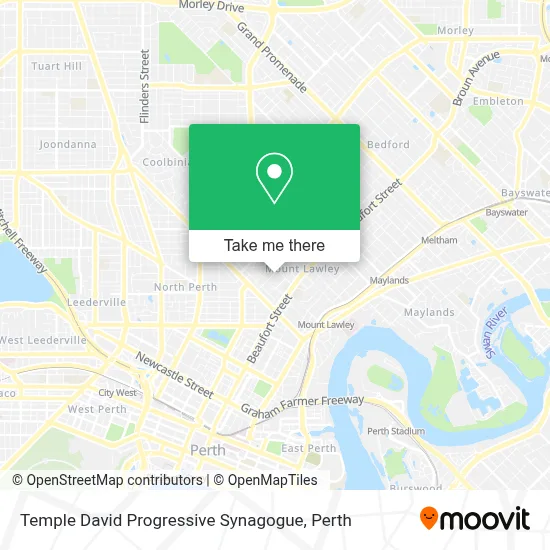 Mapa Temple David Progressive Synagogue