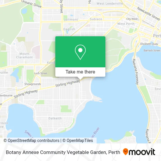 Mapa Botany Annexe Community Vegetable Garden