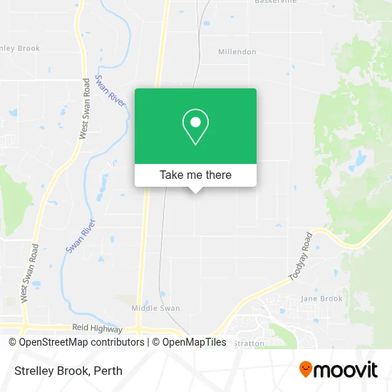 Mapa Strelley Brook