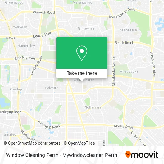 Mapa Window Cleaning Perth - Mywindowcleaner