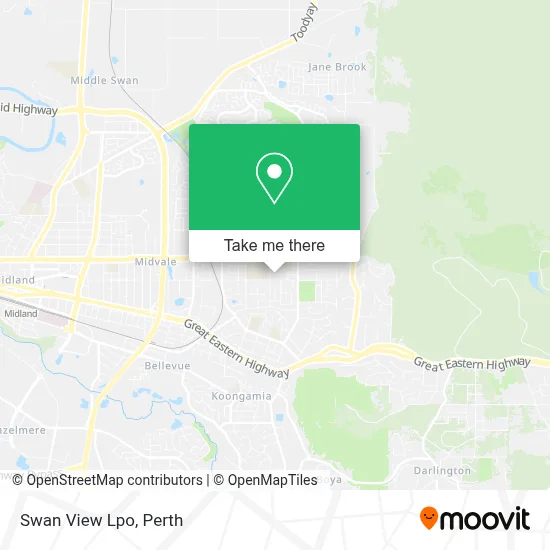 Mapa Swan View Lpo