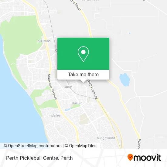 Mapa Perth Pickleball Centre