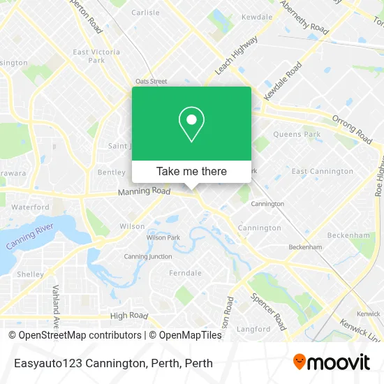 Mapa Easyauto123 Cannington, Perth