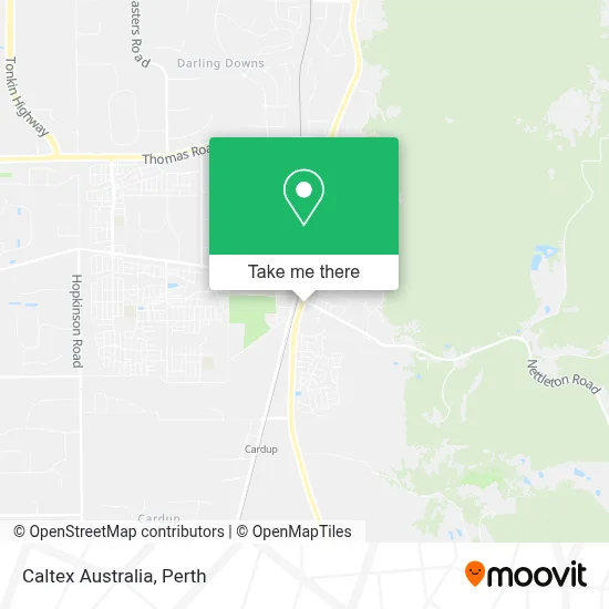 Mapa Caltex Australia