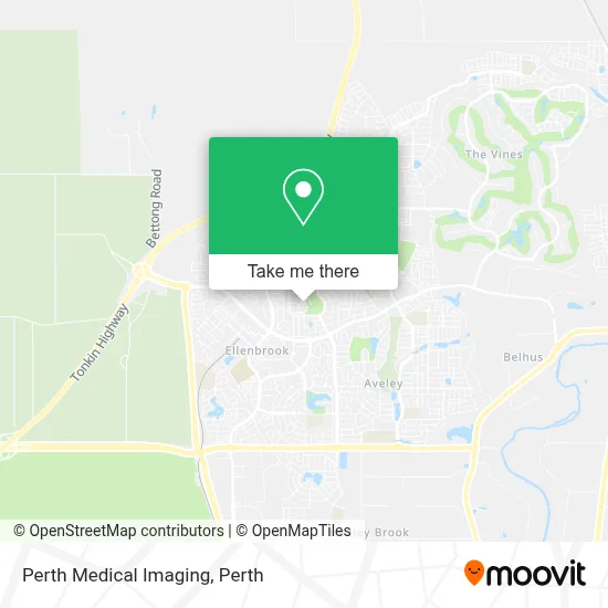 Mapa Perth Medical Imaging