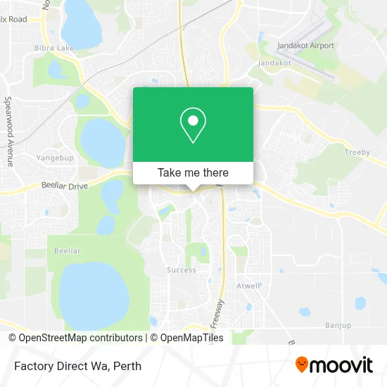 Mapa Factory Direct Wa