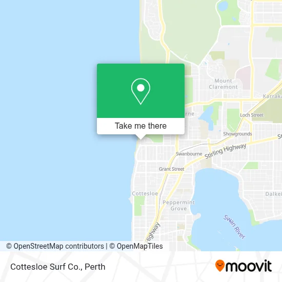 Mapa Cottesloe Surf Co.