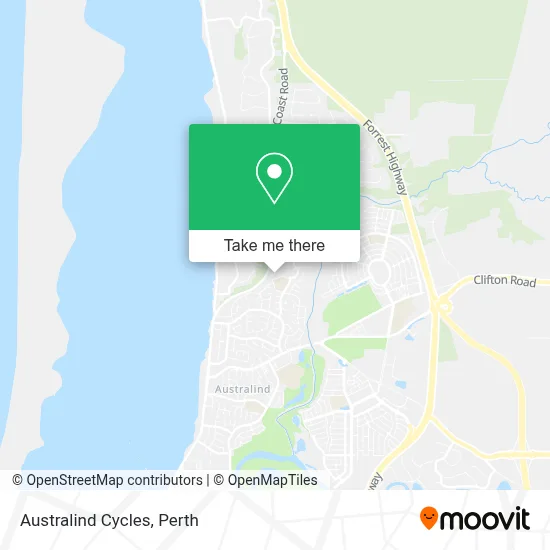 Mapa Australind Cycles