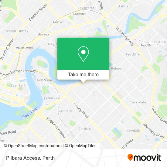 Pilbara Access map