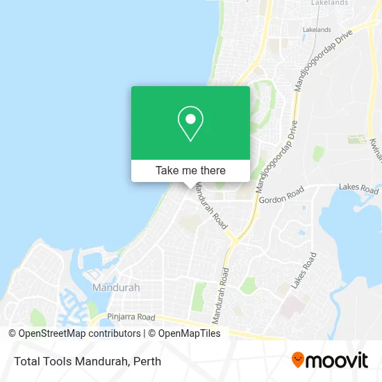 Mapa Total Tools Mandurah