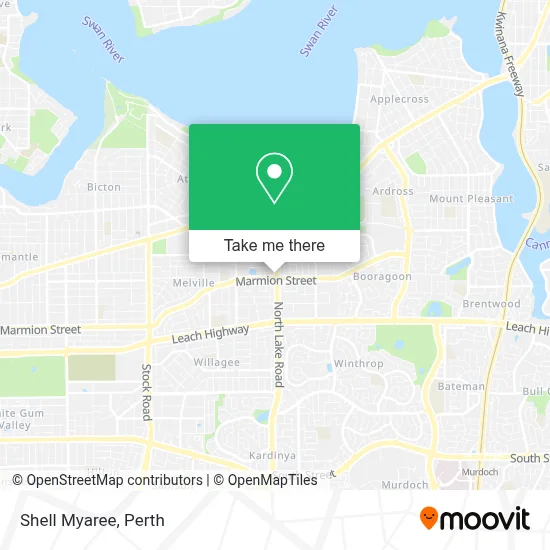 Mapa Shell Myaree