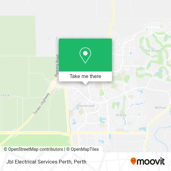 Mapa Jbl Electrical Services Perth