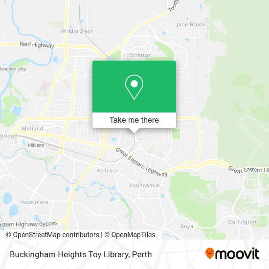 Mapa Buckingham Heights Toy Library