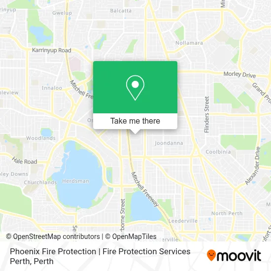 Mapa Phoenix Fire Protection | Fire Protection Services Perth