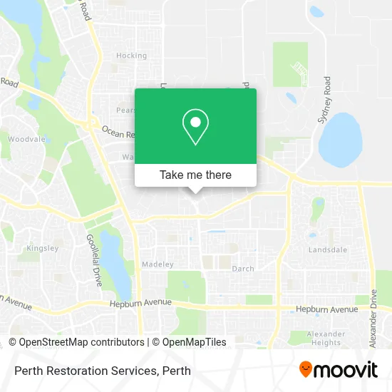 Mapa Perth Restoration Services