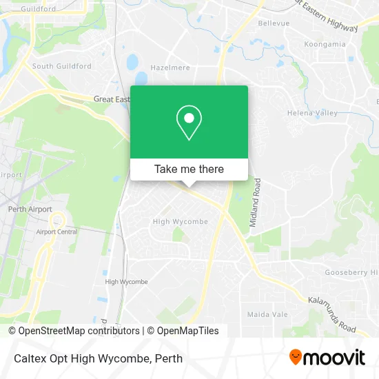 Mapa Caltex Opt High Wycombe