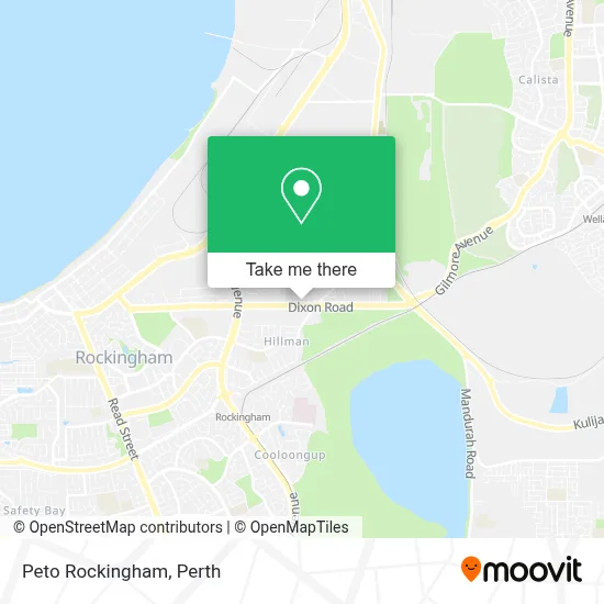 Mapa Peto Rockingham